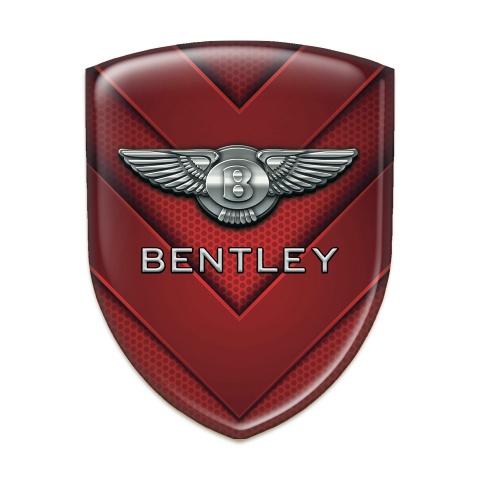 Bentley Logo Emblem Red V Shaped Elements Design 