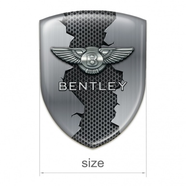 Bentley Resin Sticker Torn Metal Design 