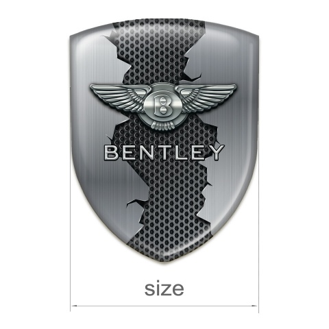 Bentley Resin Sticker Torn Metal Design 