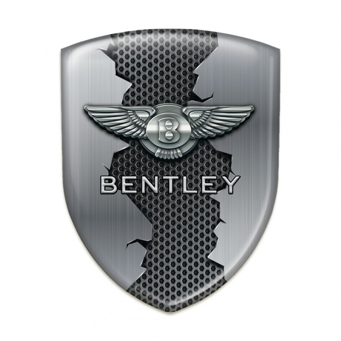 Bentley Resin Sticker Torn Metal Design 
