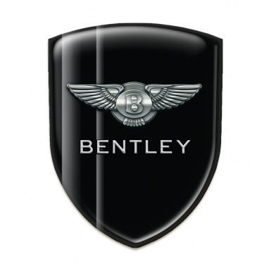 Bentley Tuning Badge High End Black With Gray Stripes Style