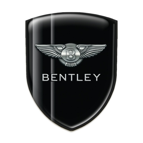 Bentley Tuning Badge High End Black With Gray Stripes Style