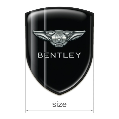 Bentley Tuning Badge High End Black With Gray Stripes Style