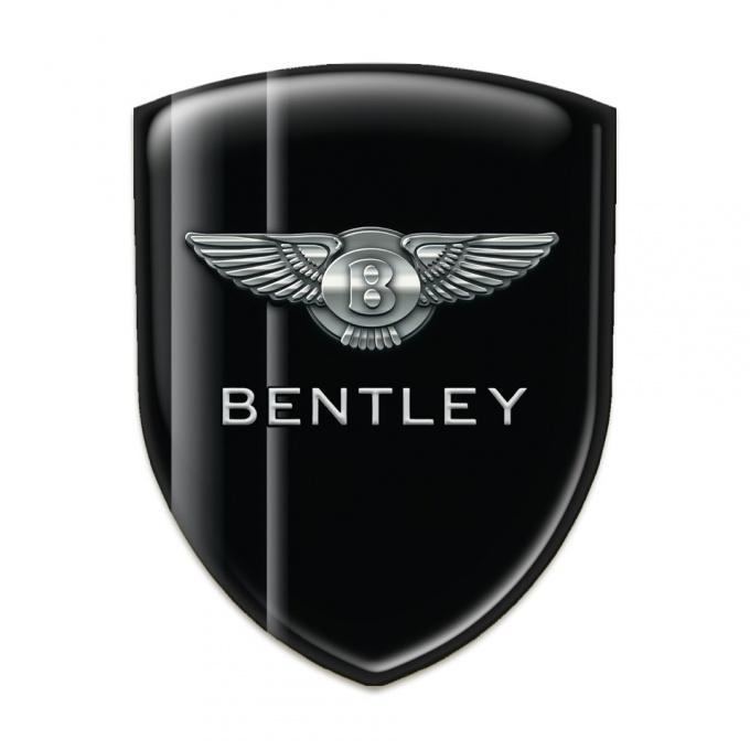 Bentley Tuning Badge High End Black With Gray Stripes Style