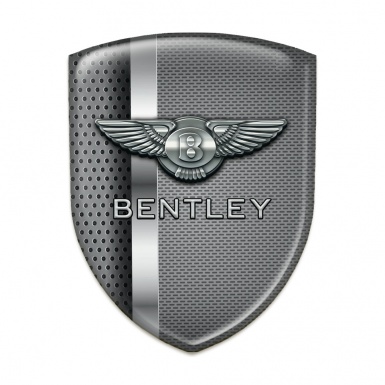 Bentley Car Interior Badge Mixed Metal Texture Design 