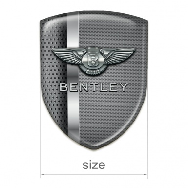 Bentley Car Interior Badge Mixed Metal Texture Design 