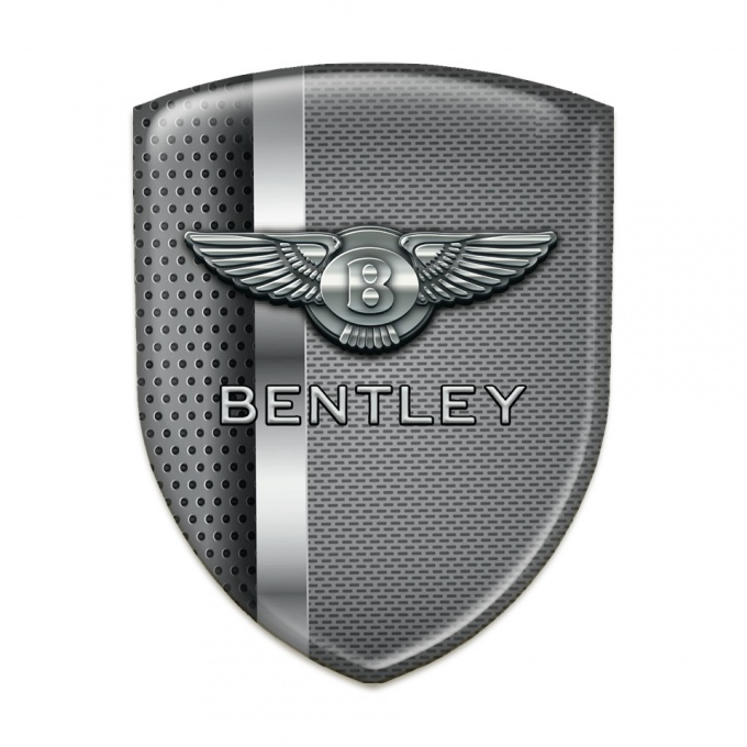 Bentley Car Interior Badge Mixed Metal Texture Design 
