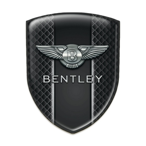 Bentley Silicone Badge Stylish Dark Mesh Effect 