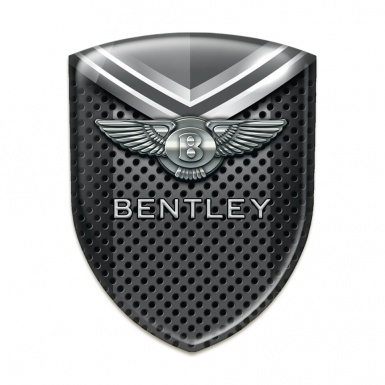 Bentley Emblem Interior Perforated Metal with Gray Elements design 