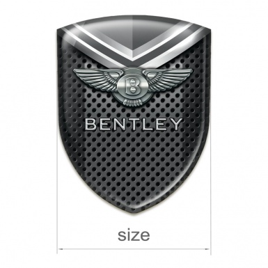 Bentley Emblem Interior Perforated Metal with Gray Elements design 