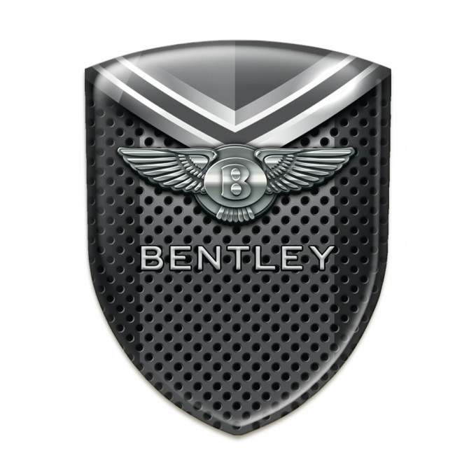 Bentley Emblem Interior Perforated Metal with Gray Elements design 