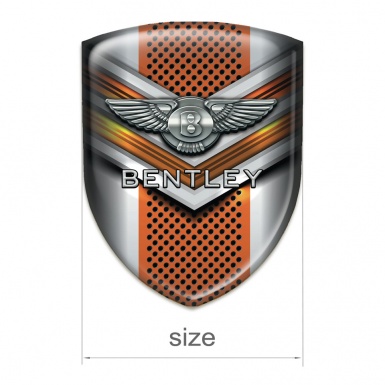Bentley Tuning Badge Gray Orange Details Design 