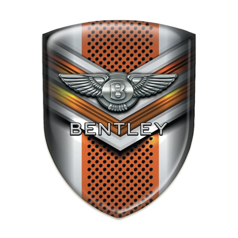 Bentley Tuning Badge Gray Orange Details Design 