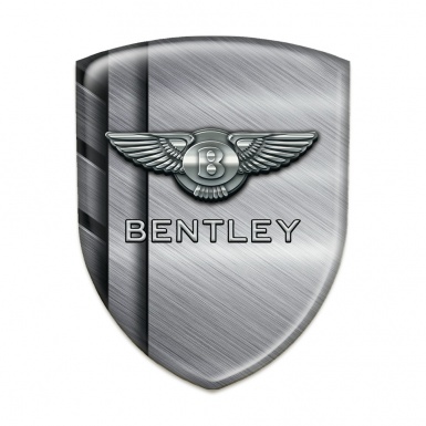 Bentley Silicone Badge Metal Plates with Chromed Logo Design 