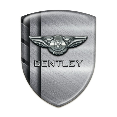 Bentley Silicone Badge Metal Plates with Chromed Logo Design 