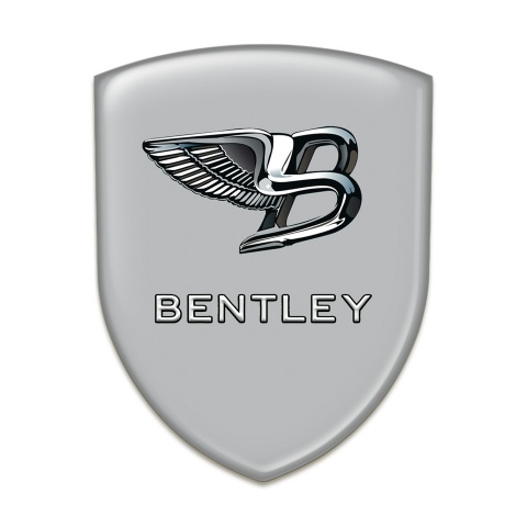Bentley Resin Sticker Gray Print New Logo Style 