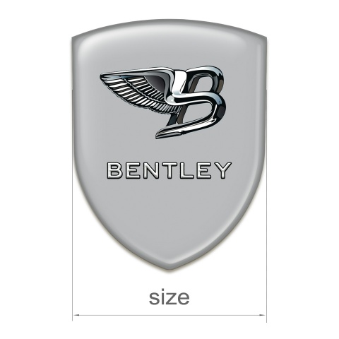 Bentley Resin Sticker Gray Print New Logo Style 