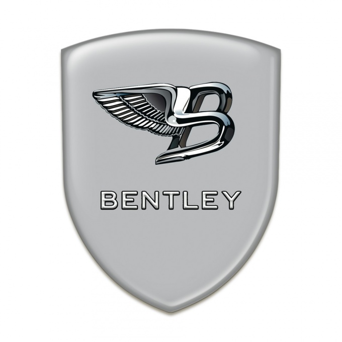 Bentley Resin Sticker Gray Print New Logo Style 