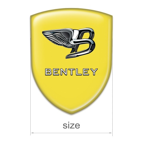 Bentley Emblem Interior Yellow Print New Logo Design 