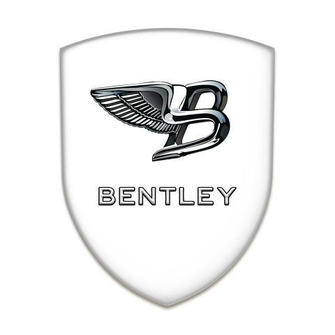 Bentley Car Accessories Badge White Print New Logo Design 