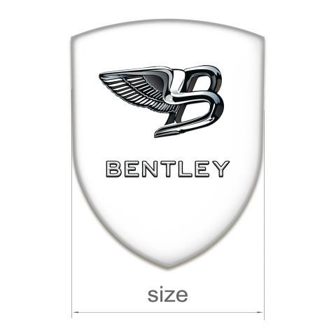 Bentley Car Accessories Badge White Print New Logo Design 