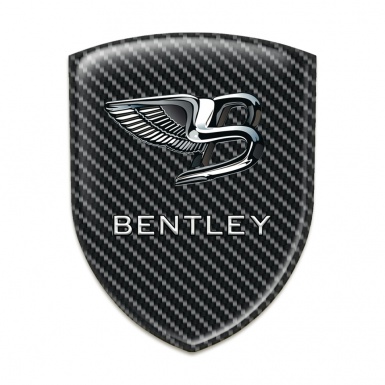 Bentley Car Interior Badge Dark Carbon and New logo Design 