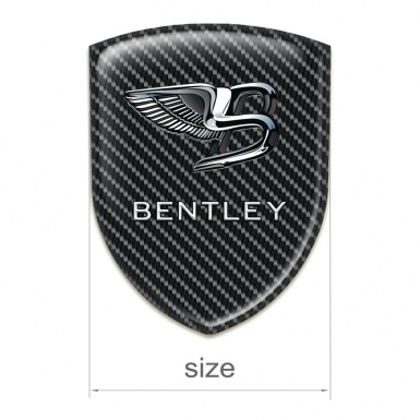 Bentley Car Interior Badge Dark Carbon and New logo Design 