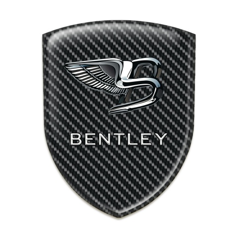 Bentley Car Interior Badge Dark Carbon and New logo Design 