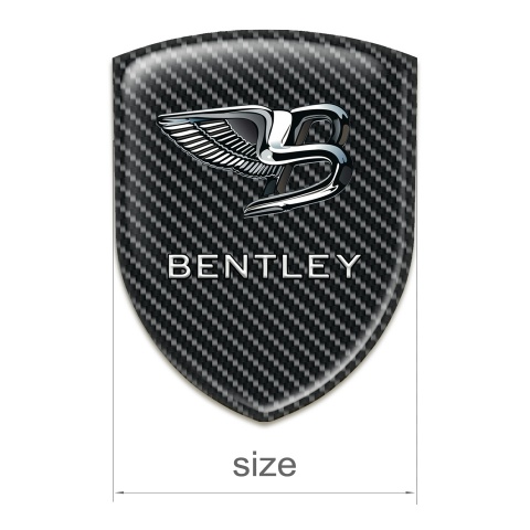 Bentley Car Interior Badge Dark Carbon and New logo Design 