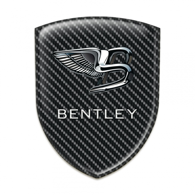 Bentley Car Interior Badge Dark Carbon and New logo Design 