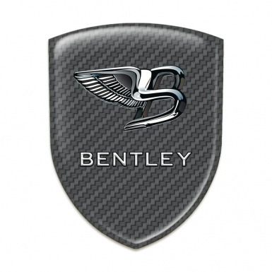 Bentley Silicone Badge Carbon WithNew Logo Design 