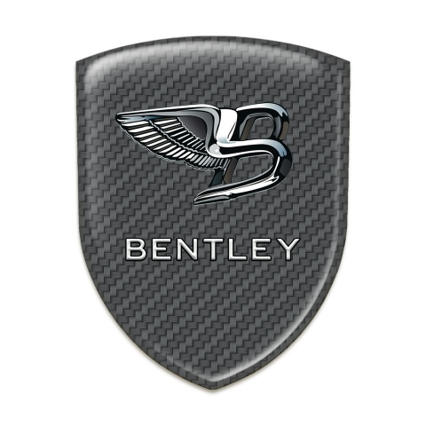 Bentley Silicone Badge Carbon WithNew Logo Design 