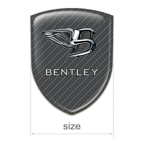 Bentley Silicone Badge Carbon WithNew Logo Design 