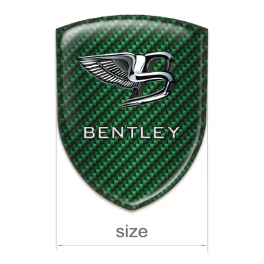 Bentley Emblem Badge Logo Green Carbon New Logo Styler 