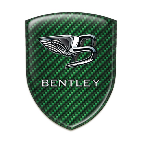 Bentley Emblem Badge Logo Green Carbon New Logo Styler 