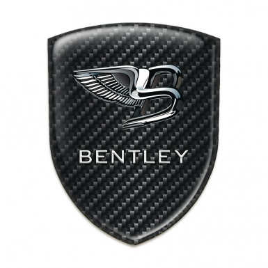 Bentley Logo Emblem Black Fibers with New Logo Style 