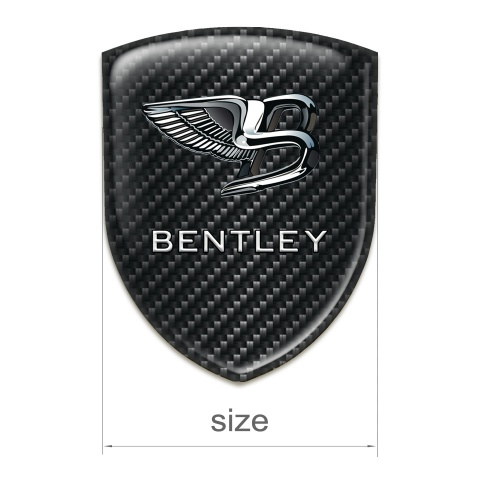 Bentley Logo Emblem Black Fibers with New Logo Style 