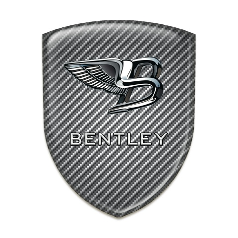 Bentley Self Adhesive Emblem Logo Carbon Base New Logo Style 