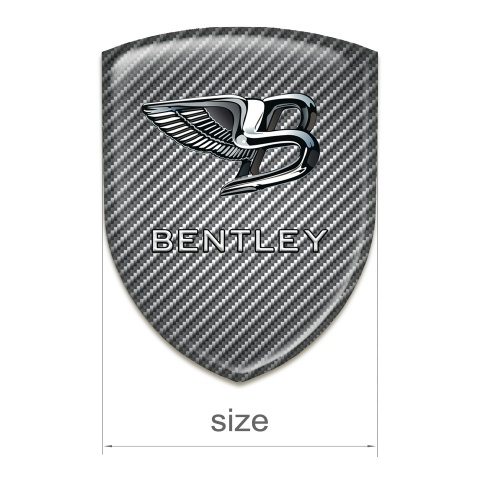 Bentley Self Adhesive Emblem Logo Carbon Base New Logo Style 