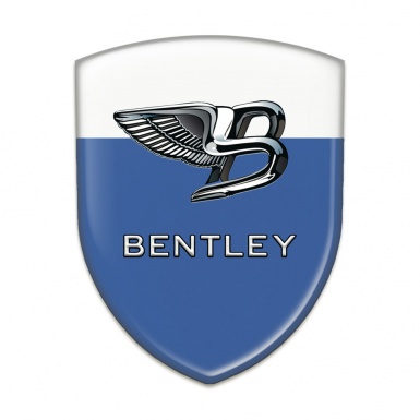 Bentley Emblem Exterior Blue White Base New Logo 