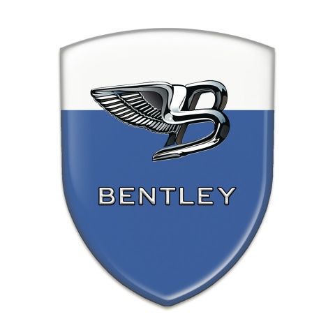 Bentley Emblem Exterior Blue White Base New Logo 