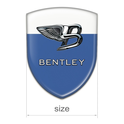 Bentley Emblem Exterior Blue White Base New Logo 