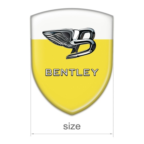 Bentley Emblem Interior Yellow White Base New Logo Style 
