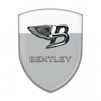 Bentley Tuning Badge Gray White Base New Logo Style 