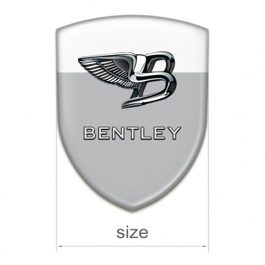 Bentley Tuning Badge Gray White Base New Logo Style 