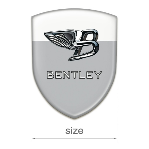 Bentley Tuning Badge Gray White Base New Logo Style 