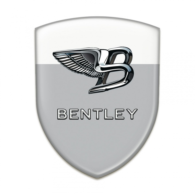 Bentley Tuning Badge Gray White Base New Logo Style 