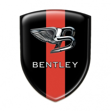 Bentley Car Accessories Badge Black With Red Tape Base New Logo