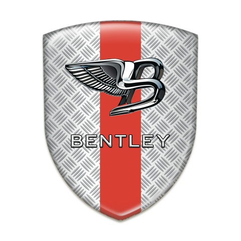 Bentley Silicone Badge Mesh Effect with Red Ribbon Edition 