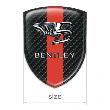 Bentley Auto Emblem Black carbon wuith Red Tape edition 